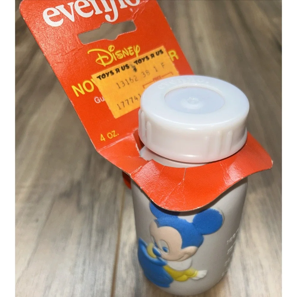 Vintage 1984‎ Evenflo Plastic Baby Bottle Walt Disney Mickey Mouse, 4oz